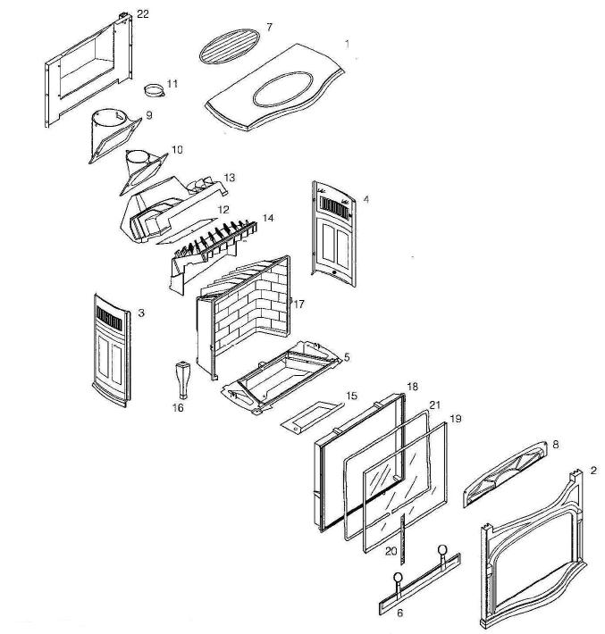 Radiance BV30 Natural Vent Gas Stove (0002600 / 2601 / 2602 / 2603